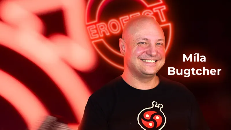 Obálka 4. dílu Erofest Podcastu — Míla Bugtcher