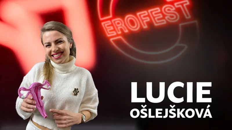 Obálka 35. dílu Erofest Podcastu — Lucie Ošlejšková