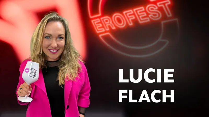 Obálka 49. dílu Erofest Podcastu — Lucie Flach