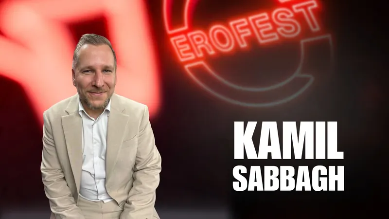 Obálka 55. dílu Erofest Podcastu — Kamil Sabbagh
